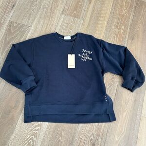 NWT💥Scotch & Soda Dark Blue Crewneck Sweater Large